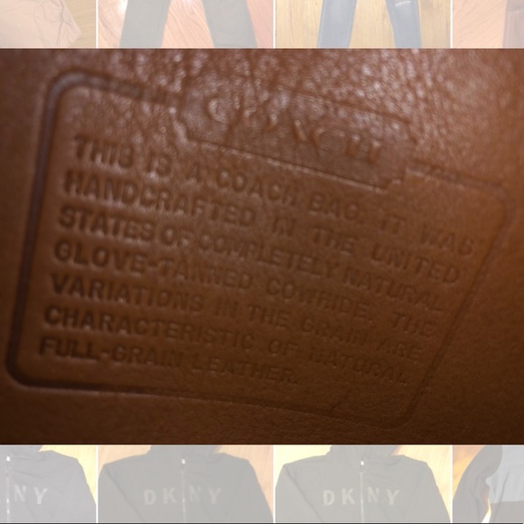 Tan leather Coach cross body bag - Picture 3 of 3